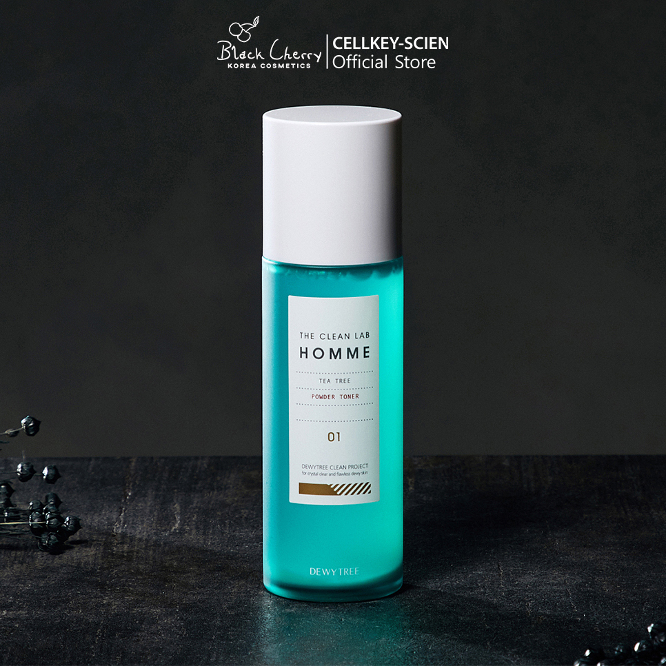 Nước Hoa Hồng Cho Nam Se Khít Lỗ Chân Lông Chiết Xuất Trà Xanh Dewytree The Clean Lab Homme Tea Tree Powder Toner 150ml