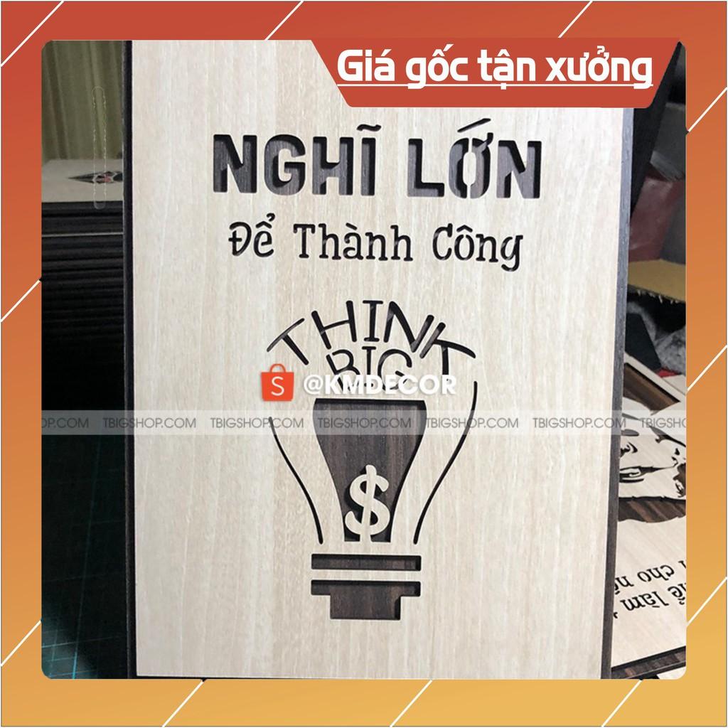 Mẫu tranh &quot;nghĩ lớn để thành công&quot; - Tranh tạo động lực treo tường trang trí văn phòng