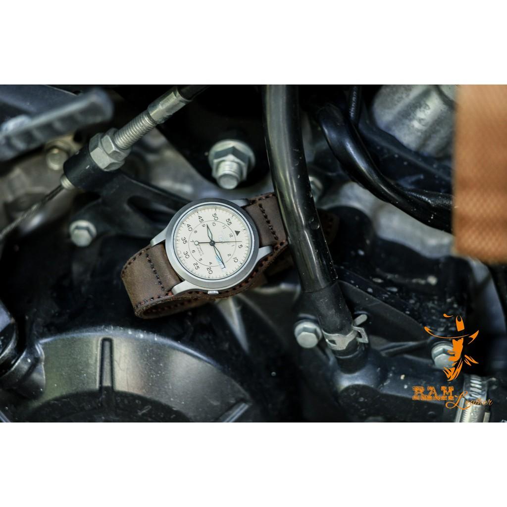 DÂY ĐỒNG HỒ DA BÒ THẬT SIZE 18MM CAO CẤP - CHÍNH HÃNG RAM LEATHER