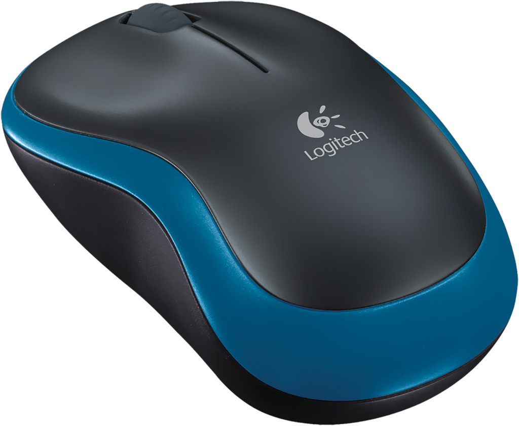 Chuột không dây Logitech M185 Xanh Dương - Hàng Chính Hãng