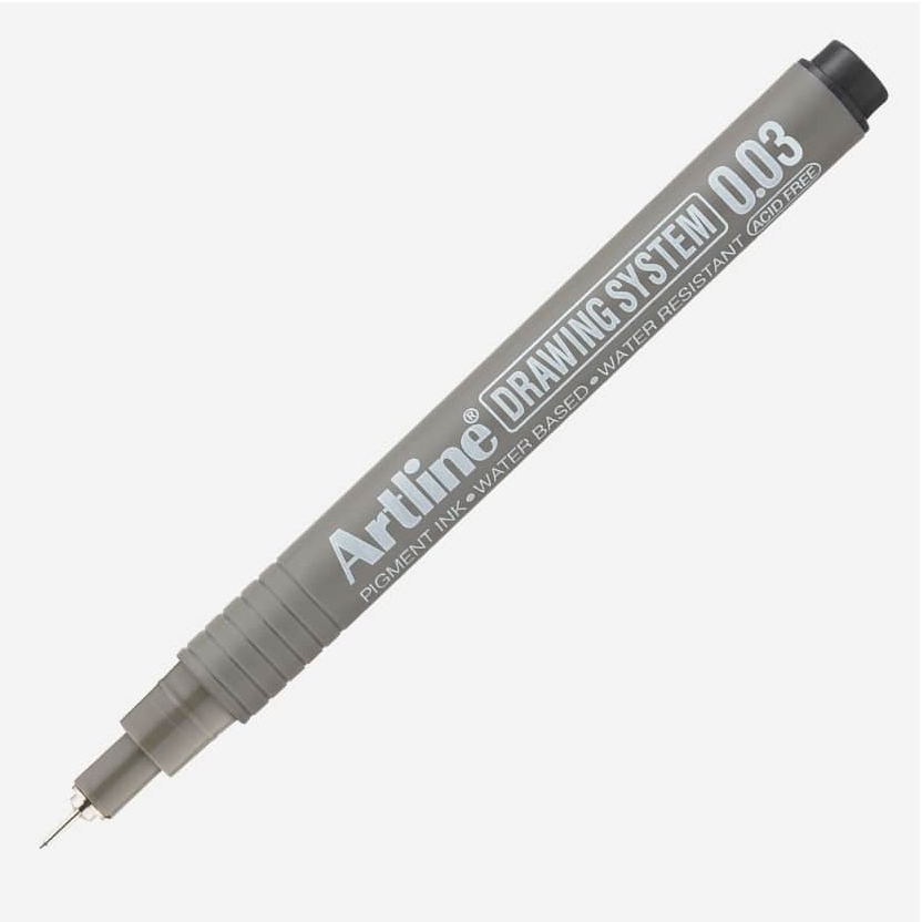 Bút Vẽ Kĩ Thuật 0.03mm Artline EK-2303 - Màu Đen