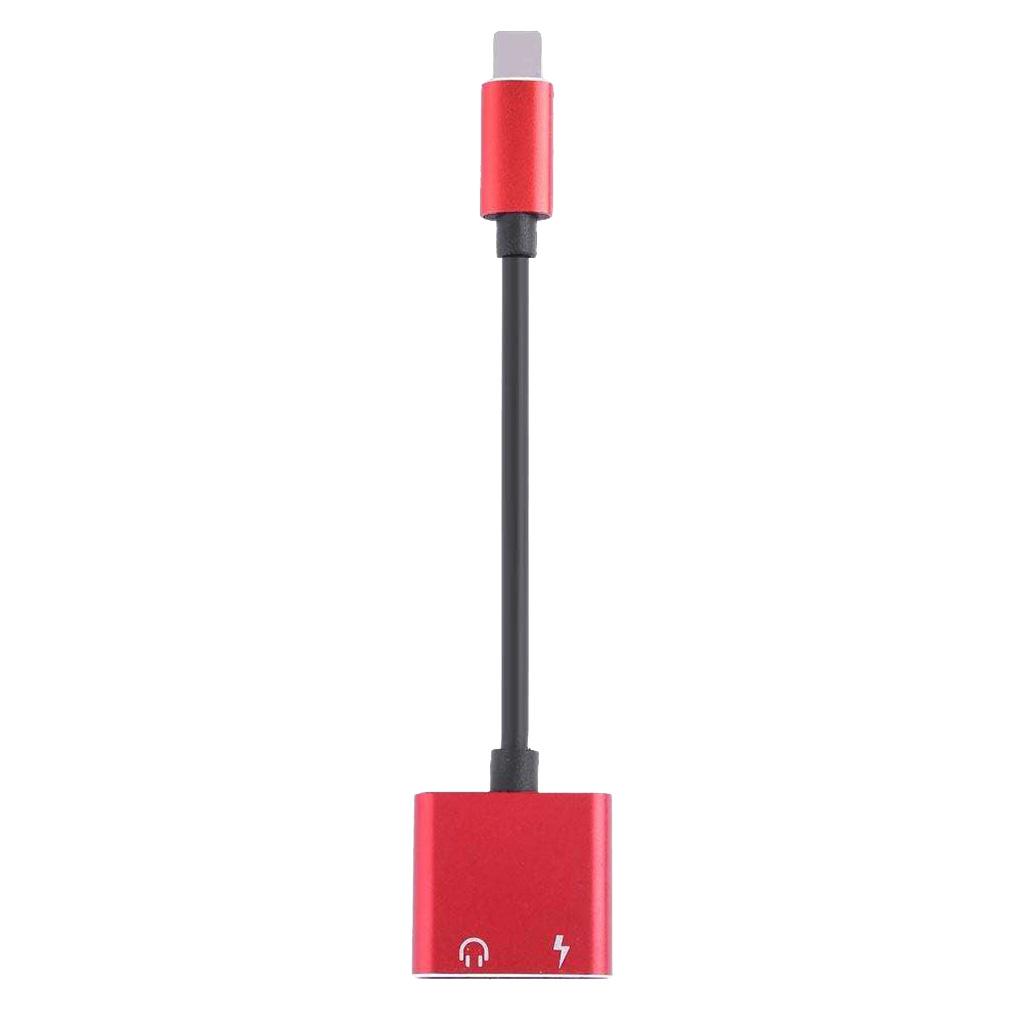 2 in 1 Headphones Adapter Audio Charging Splitter Cable for iPhone iPad
