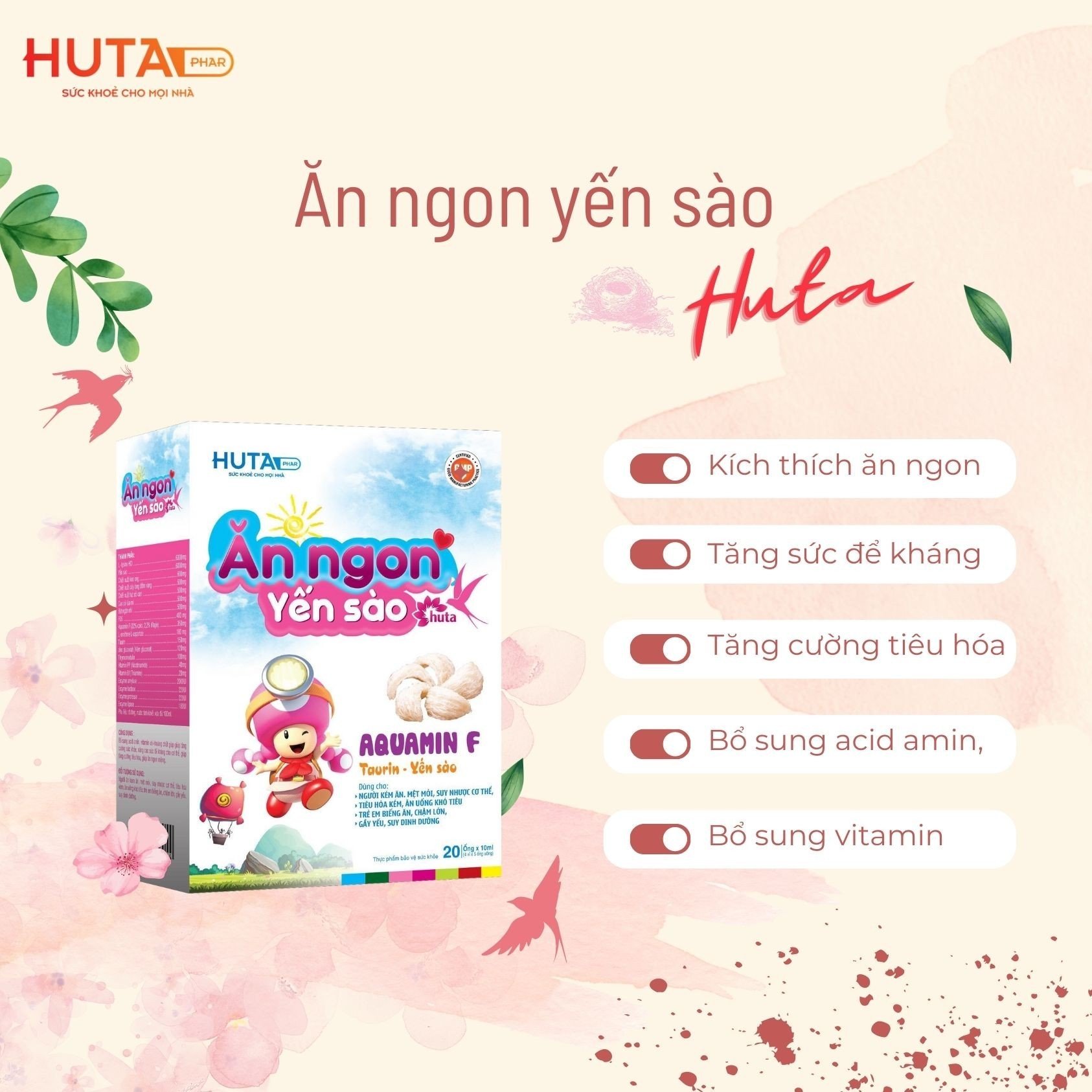 ĂN NGON YẾN SÀO - Bổ sung acid amin, vitamin và khoáng chất