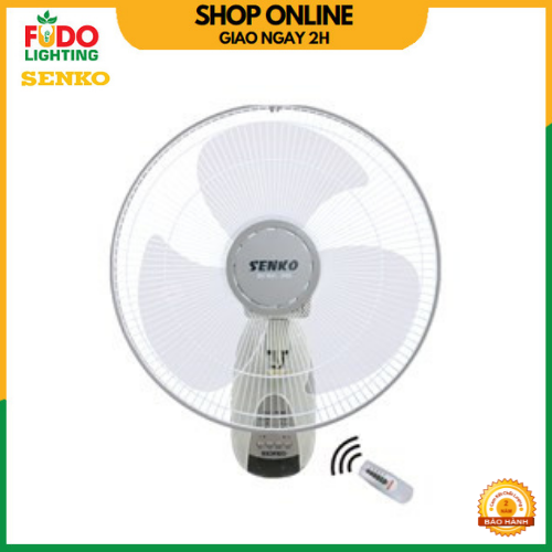 Quạt Treo Tường Điều Khiển Từ Xa Senko TR1628 (Remote) - Xám - Hàng chính hãng