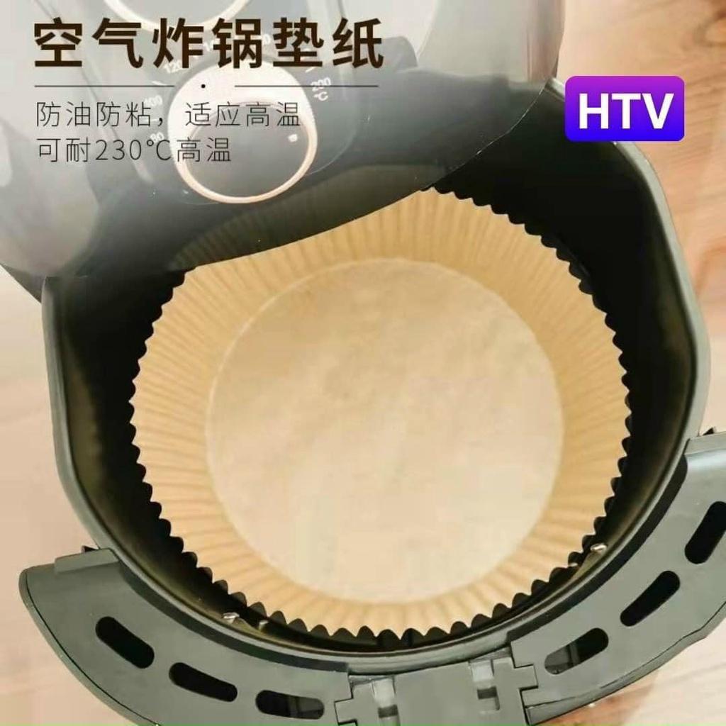 Set 50 Giấy Nến Bát Lót Nồi Chiên - 2 Màu Nâu và Trắng - Hàng Chất Lượng KST
