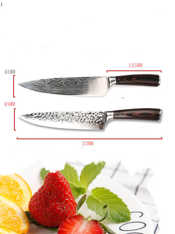 DAO BẾP NHẬT BẢN GYUTO THÉP DAMASCUS MÃ C2DT119