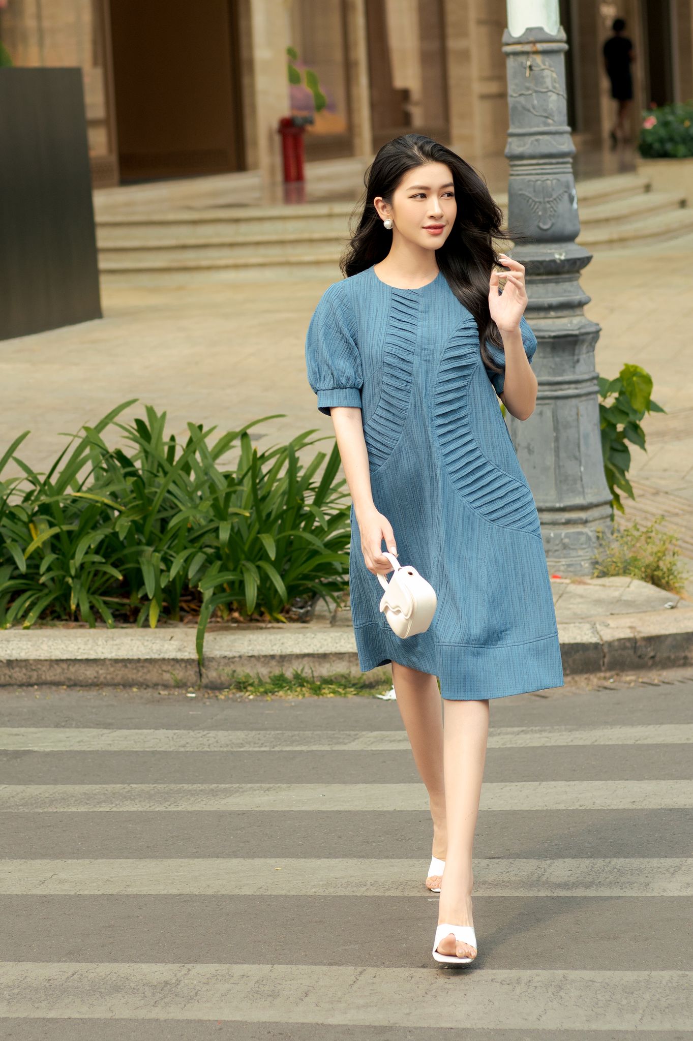 OLV - Đầm Naida Pleated Dress