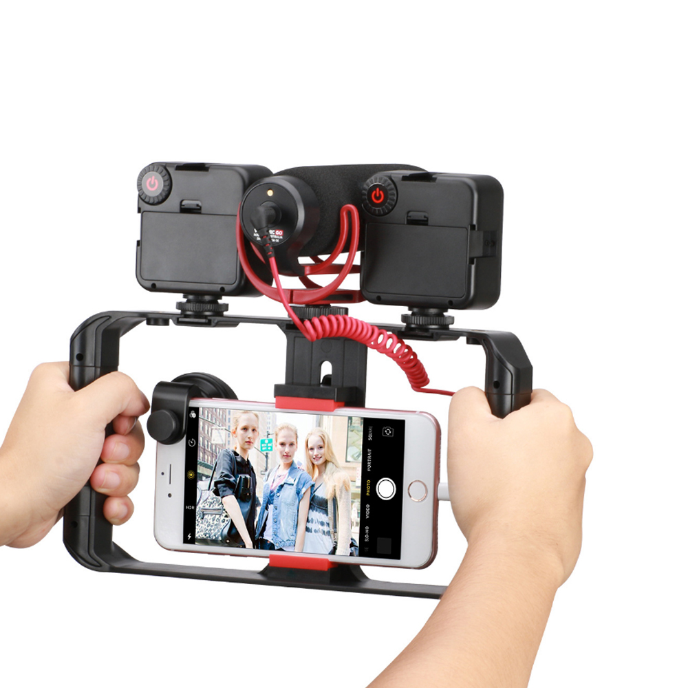 Tay cầm chống rung cho điện thoại Ulanzi U-rig Pro FUBA1 hỗ trợ quay phim , làm vlog - Hàng chính hãng