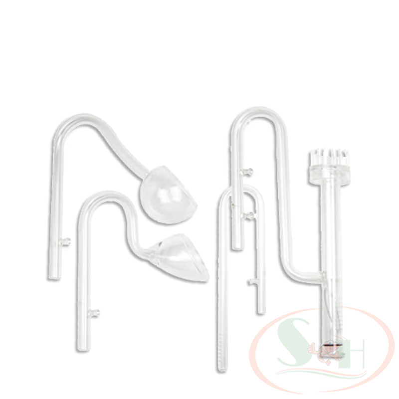 Ống in out thủy tinh mini 10, 12, 16 mm gắn bơm lọc thùng bể cá tép thủy sinh