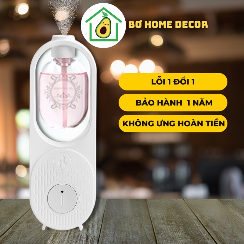 Máy xịt thơm phòng tự động, xịt thơm phòng JD001, hương thơm dịu nhẹ, pin liền 500mAh, lưu hương 30 ngày