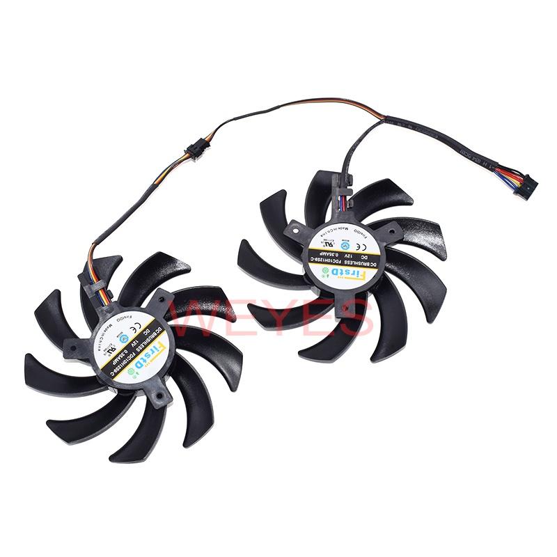 Quạt tản nhiệt kép 85MM FDC10H12S9-C 4PIN FD7010H12S cho Sapphire R9 270X HD7870 HD7950 HD7850 HD6850