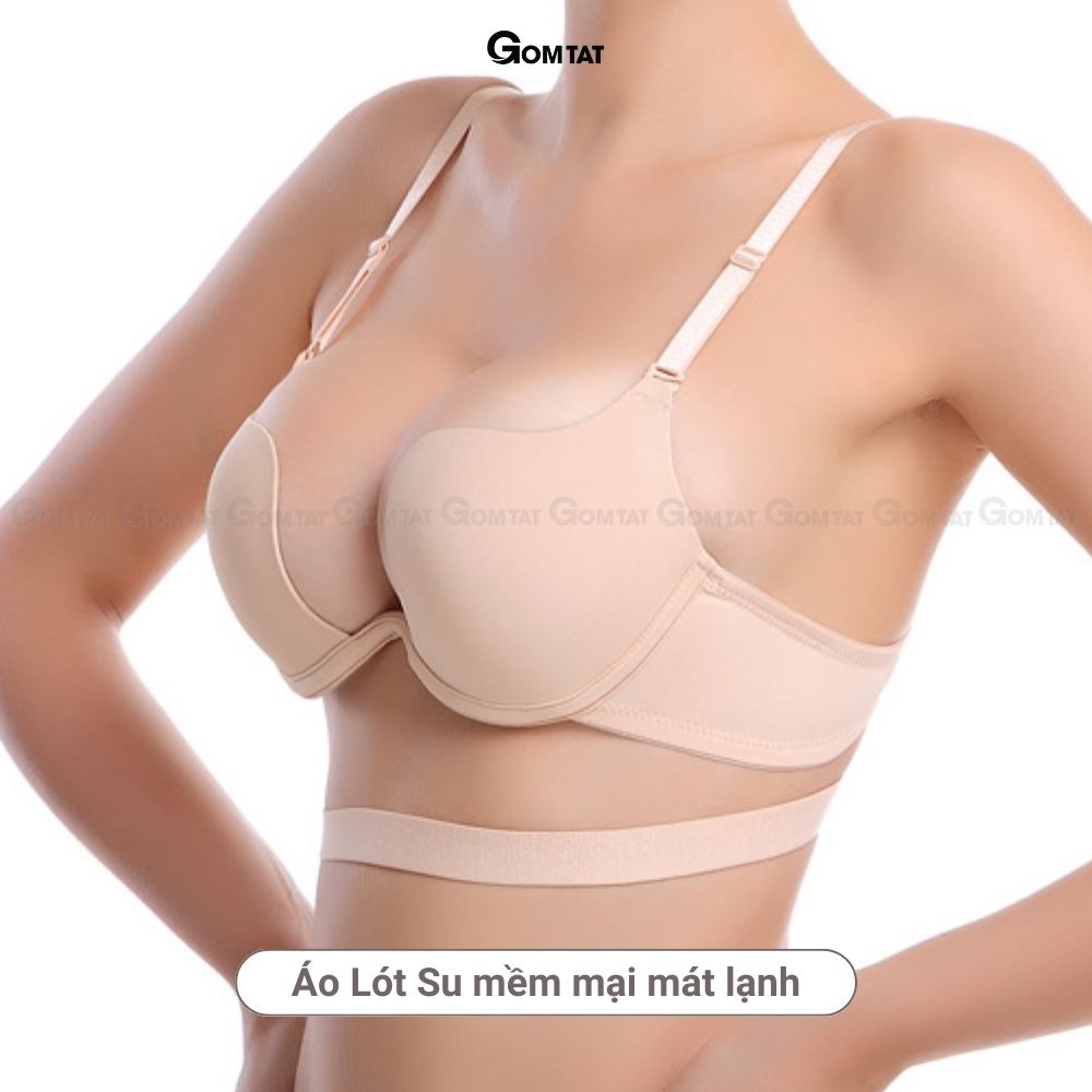 Áo ngực su có gọng GOMTAT đệm vừa 2,5cm thiết kế thời trang nâng đẩy tôn vòng 1 Mutiway - SA-7K