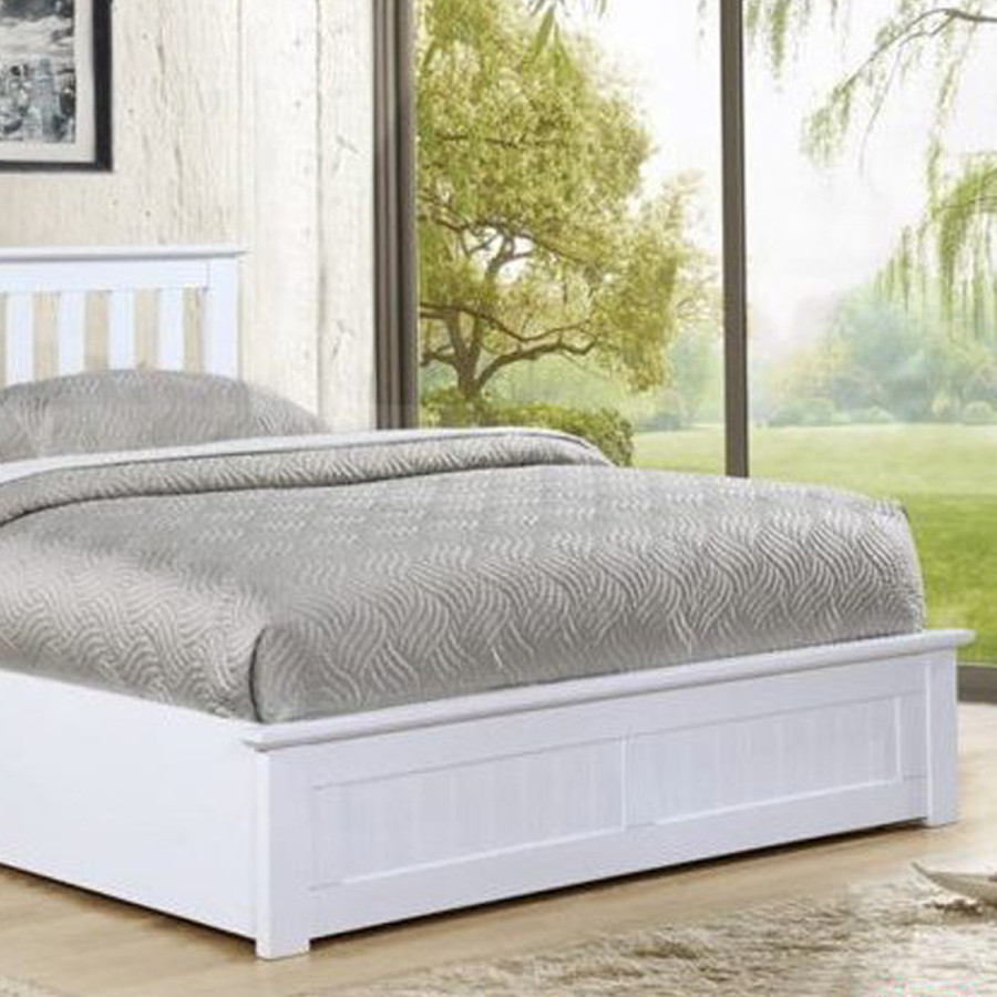 Giường ngủ Châu Âu cao cấp thông minh alala.vn, 1m6x2m màu trắng