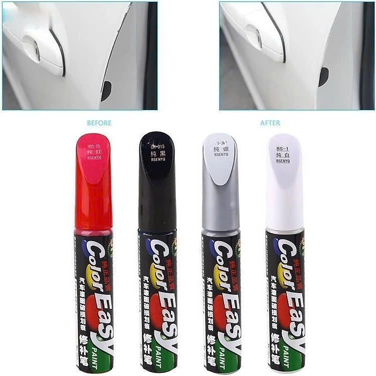 Bút tẩy xóa vết trầy xước dăm, xước lộ màu trên ô tô xe máy màu đen