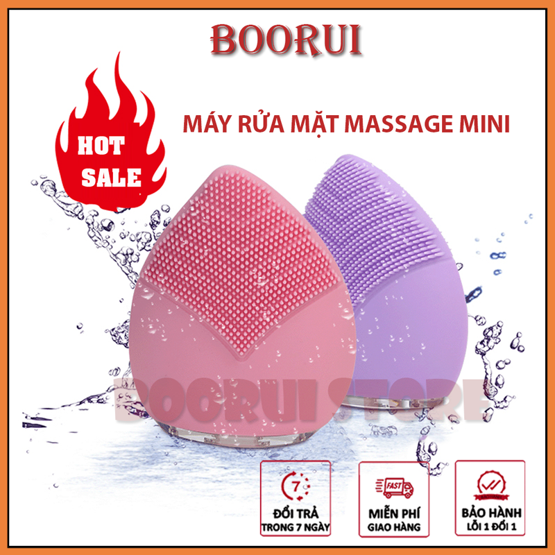 Máy rửa mặt và massage làm đẹp SR1407 ( tặng kèm băng đô ) : Công nghệ rung mới nhất, chất liệu silicone kháng khuẩn làm sạch sâu, tẩy da chết mà vẫn an toàn , chống nước IPX6 - Hàng chính hãng