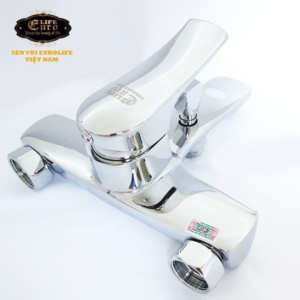 Combo Bộ vòi sen nóng lạnh Eurolife EL-1001S + Vòi lavabo nóng lạnh Eurolife EL-1002S - COMBO 1000S