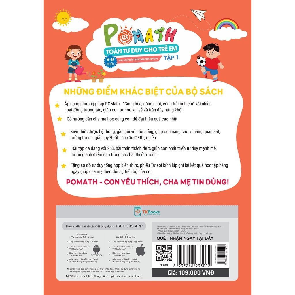 Combo Pomath Toán Tư Duy Cho Trẻ 8 - 9 Tuổi - Bản Quyền