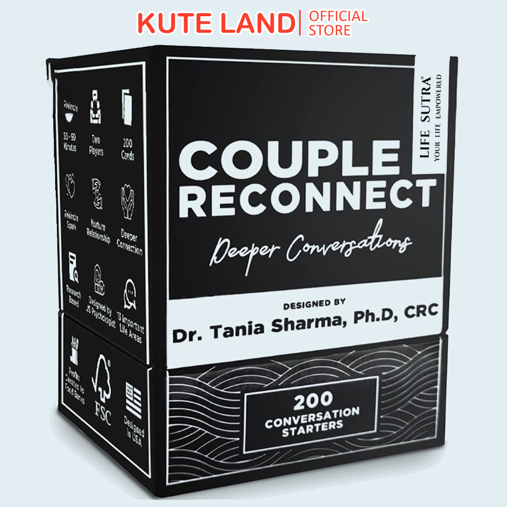 Bộ bài cặp đôi Couple Reconnect Game - 200 Couples Conversation Cards - Card Game for Couples