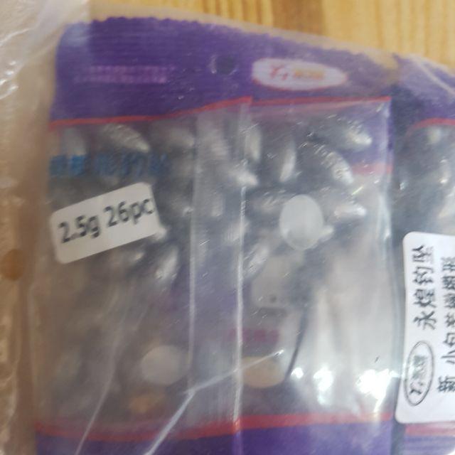Chì câu cá 0,5g ;1,5g; 2g; 2,5g; 3g; 4g; 5g; 6g; 8g; 9g; 13g, 15g