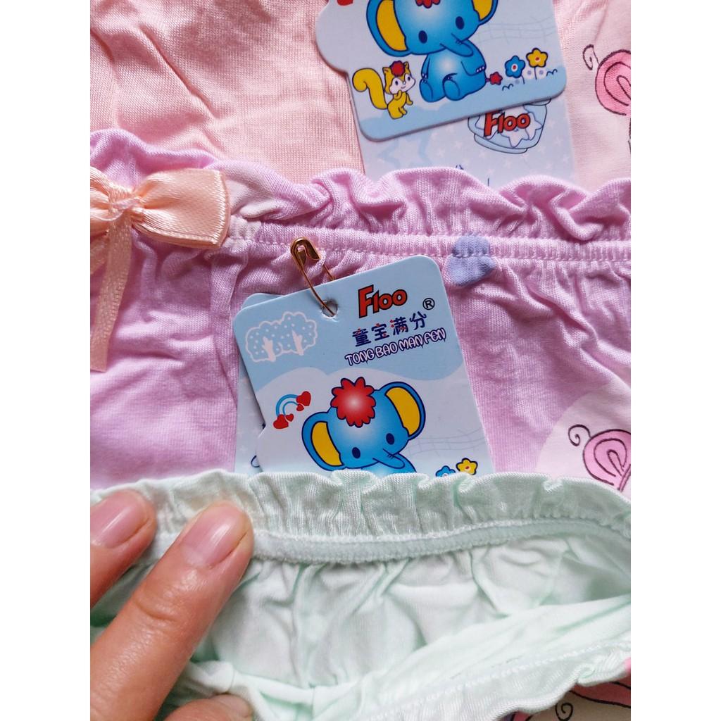 Quần chip đùi bé gái, hình bé gái cột nơ, dễ thương. Hàng cotton cao cấp, bảo vệ vùng kín cho bé gái