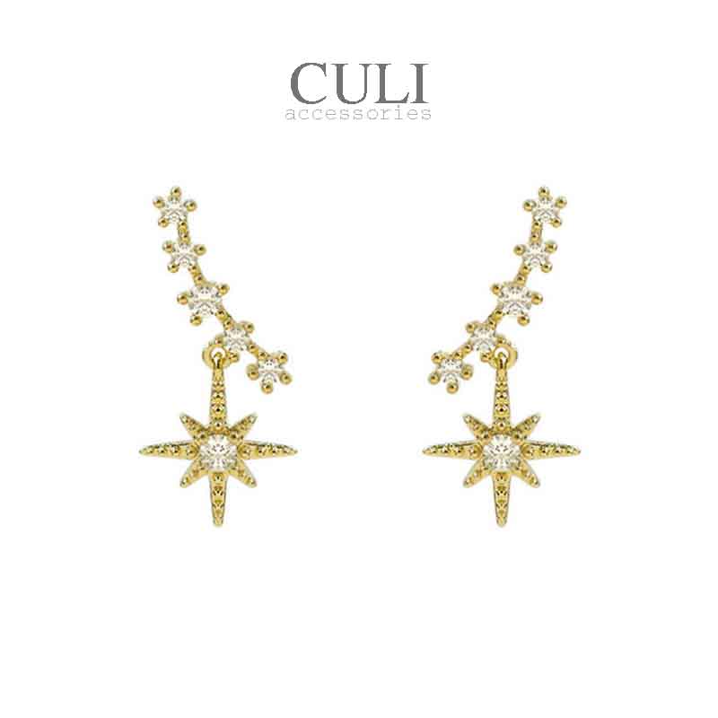 Khuyên tai hình sao rơi Falling Star cá tính HT633 - Culi accessories