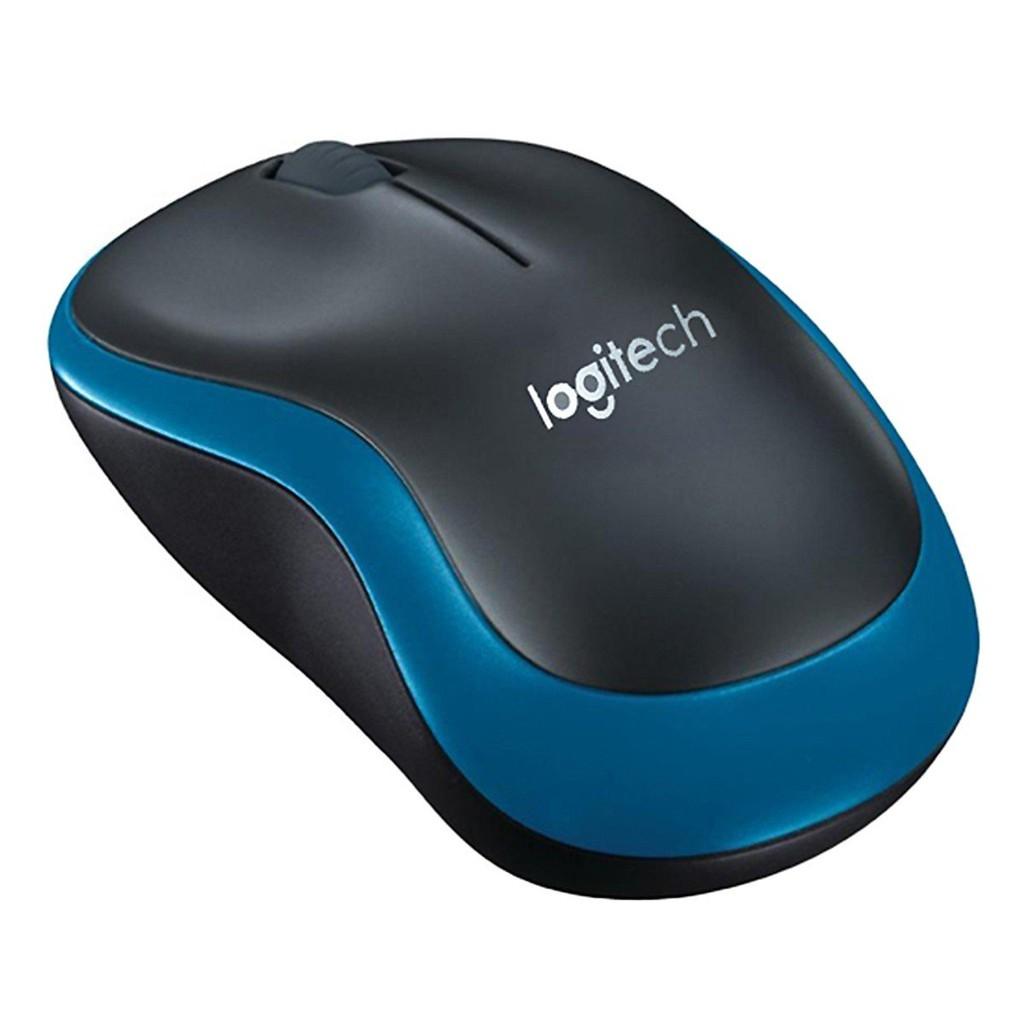 Chuột Wireless Logitech M185 - Xanh Hàng chính hãng