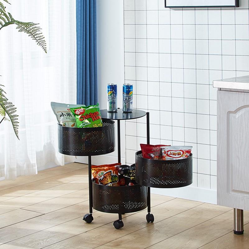 BAO RẺ - Kệ Tròn Để Rau Củ Quả Nhà Bếp, Kệ Tròn Xoay Đa Năng