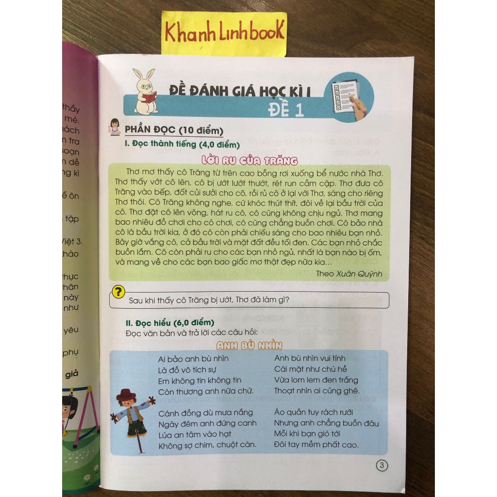 Sách - Đề Đánh giá năng lực Tiếng Việt 3 (KP)