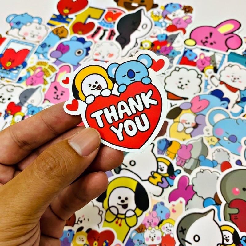 Sticker BT21 chống thấm cao cấp chất lượng