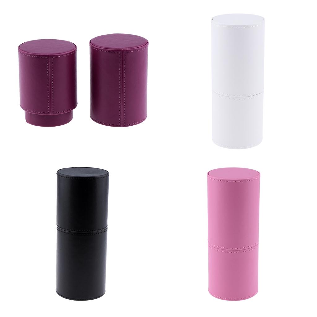 PU Empty Storage Container Lipstick Tweezer Makeup Brush Holder Box