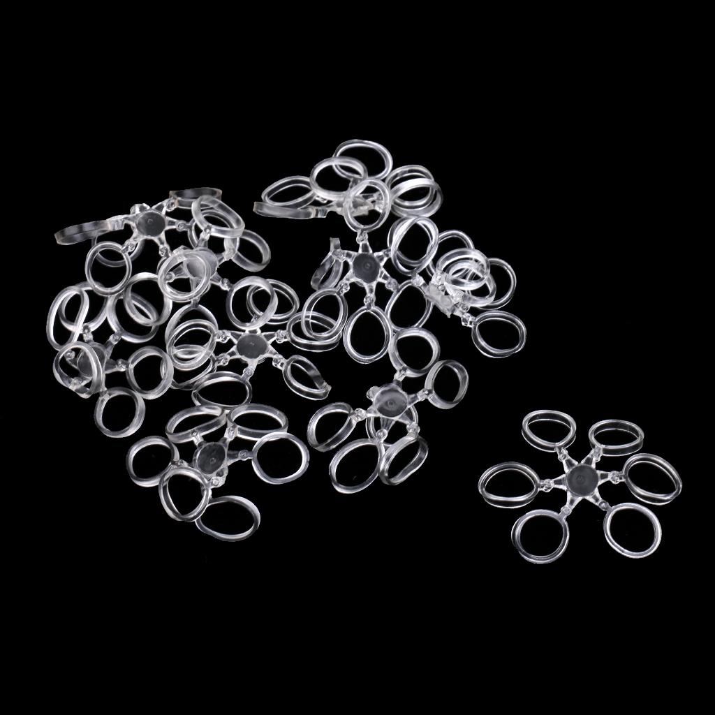 10pcs Clear Carp Coarse Fishing Pellet Boilies Bait Bands Terminal Tackle L