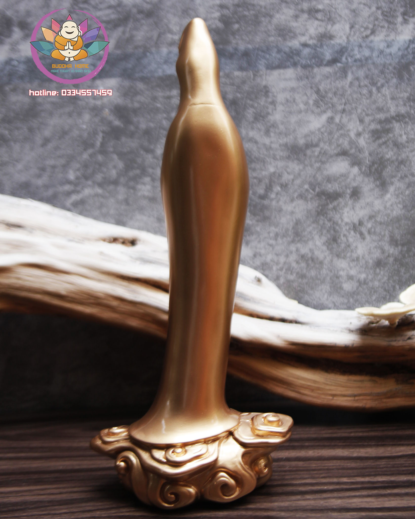 Tượng Mẹ Quan Âm cao 39.5 cm màu trắng sứ trang trí nội thất nhà cửa- phong thủy- thờ cúng