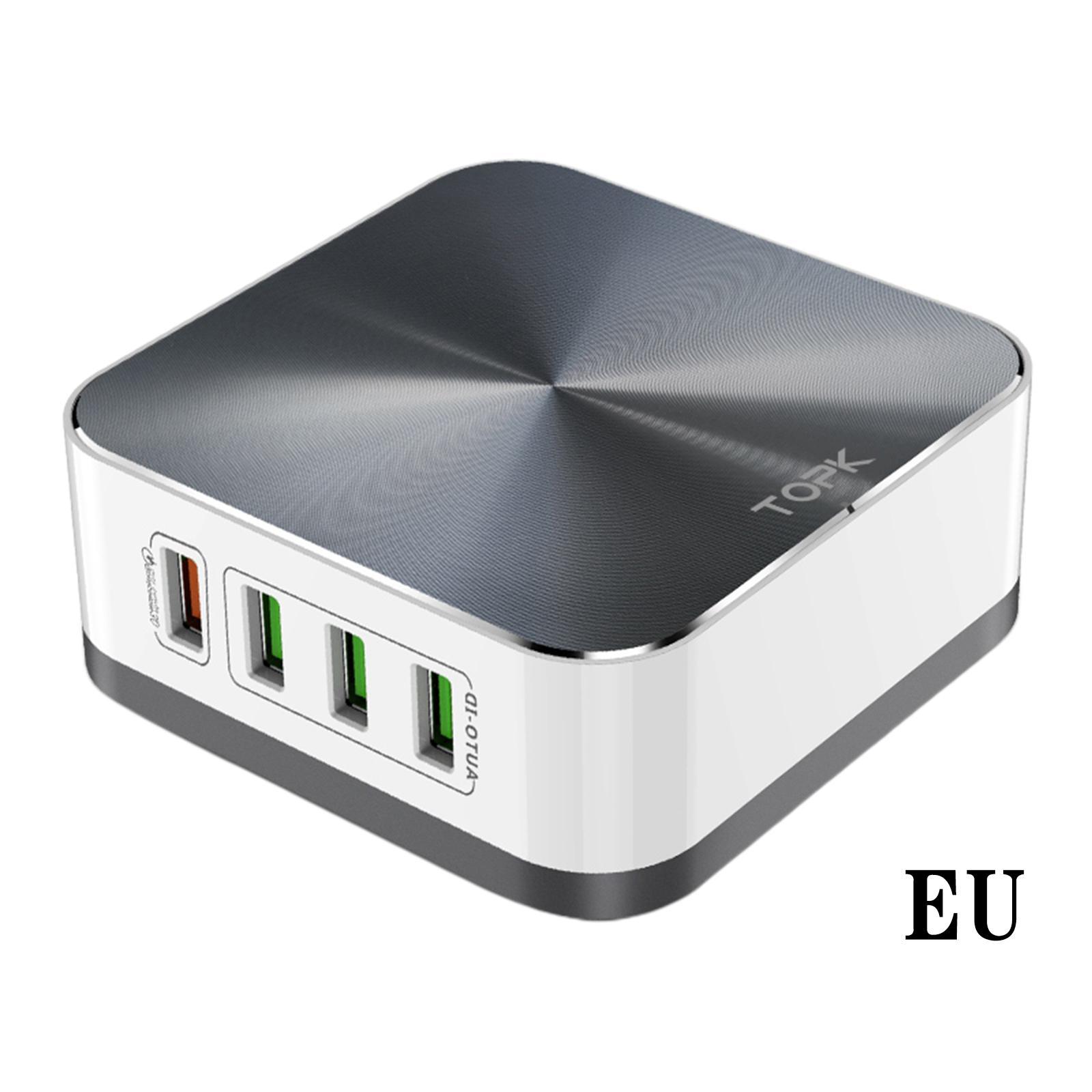 Travel High-speed 8-Port Quick Charge Wall Charger Power Adapter EU Plug