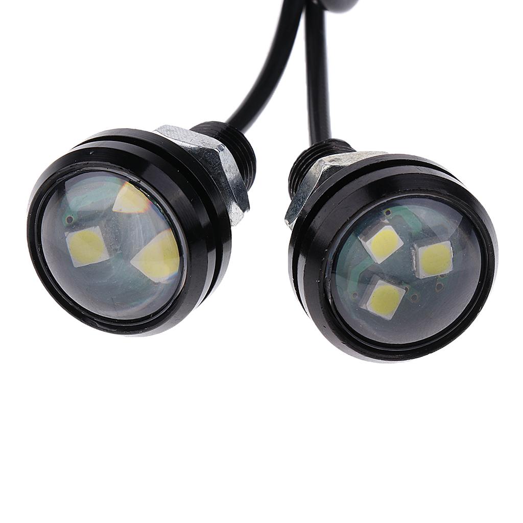 Pair Eagle Eye 3030 3LED Car DRL Daytime Running Light Signal Lamps