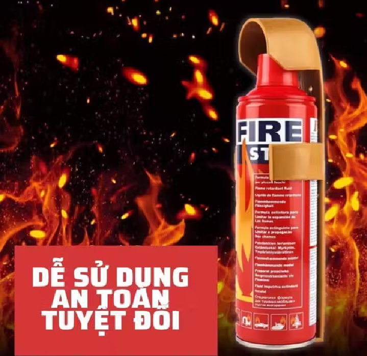 bình chữa cháy mini trên ôtô loại 1000ml