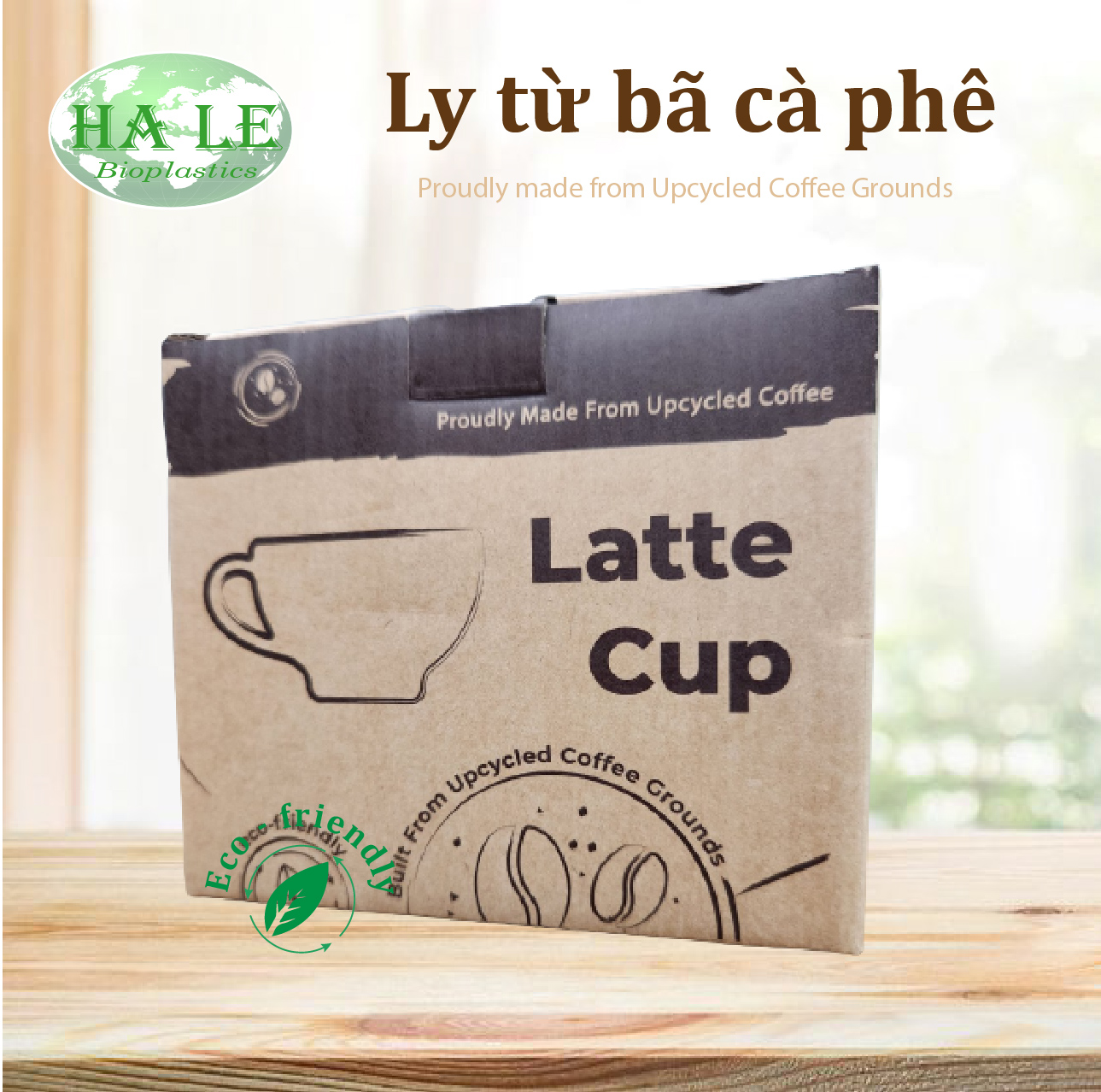 Ly từ bã cà phê hoa mai