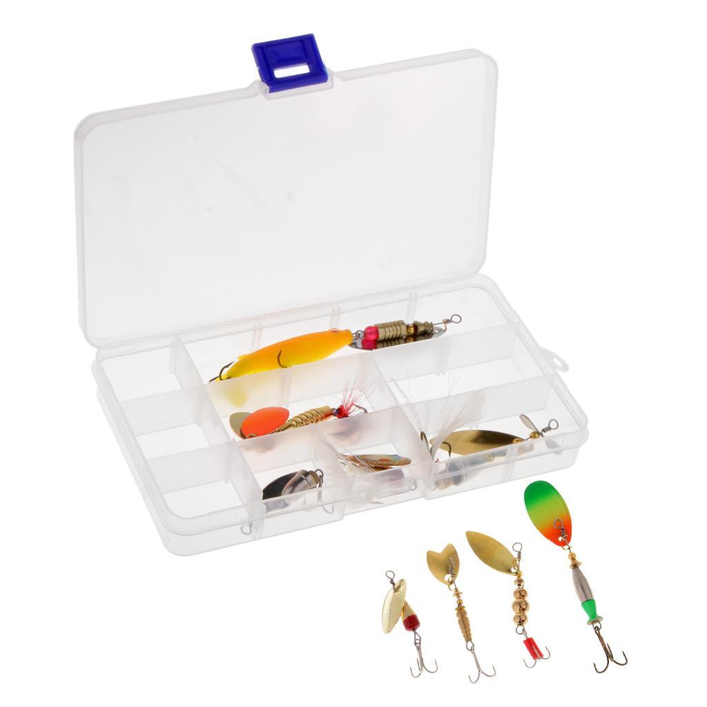 9pcs Metal  Spinnerbait Spoon   Hard  Crankbait