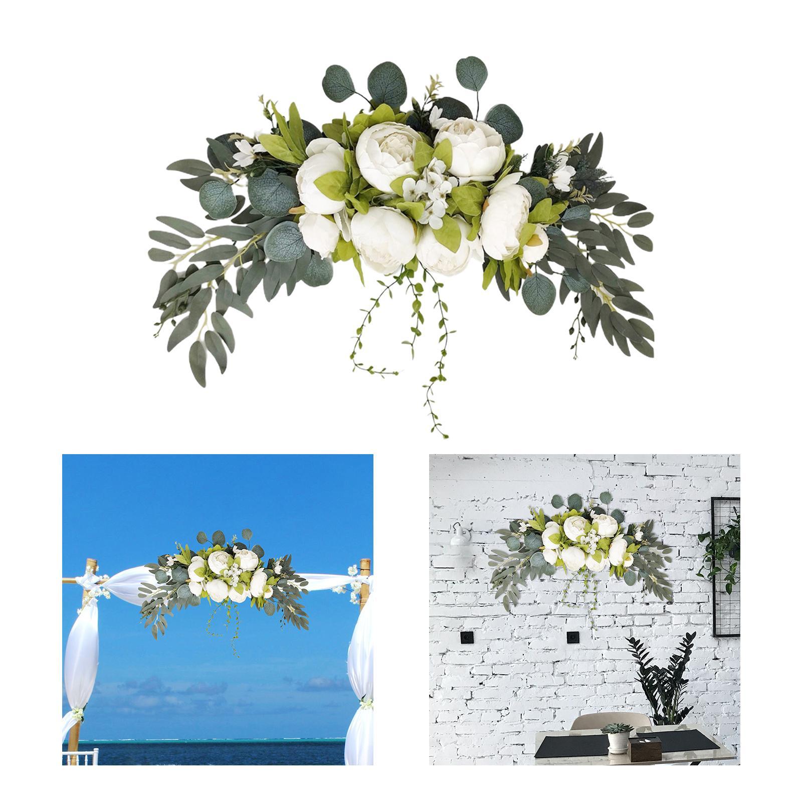 Wedding Arch Flowers Backdrop Arch Decorative for Wedding Party Welcome Sign