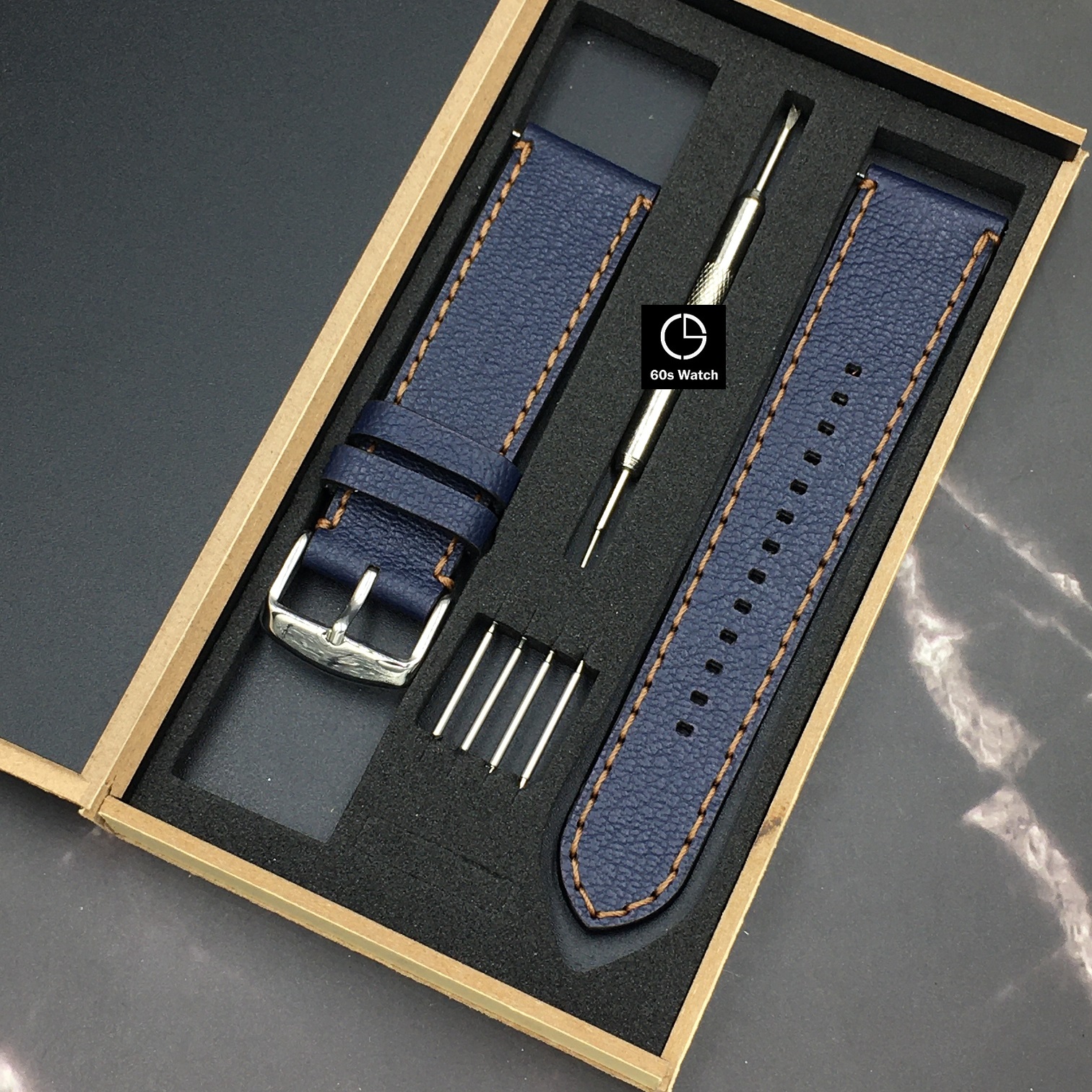 Dây Da Thay Thế Dành Cho Đồng Hồ Fossil Casio Samsung Huawei Da Bò Thật Dây Handmade