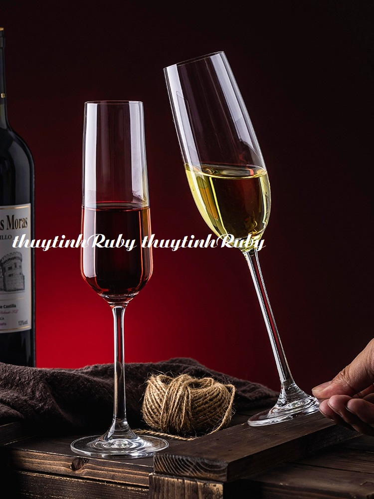 Bộ 6 ly uống ruou vang sâm panh cao cấp 250ml, cốc uống champagne wine glass