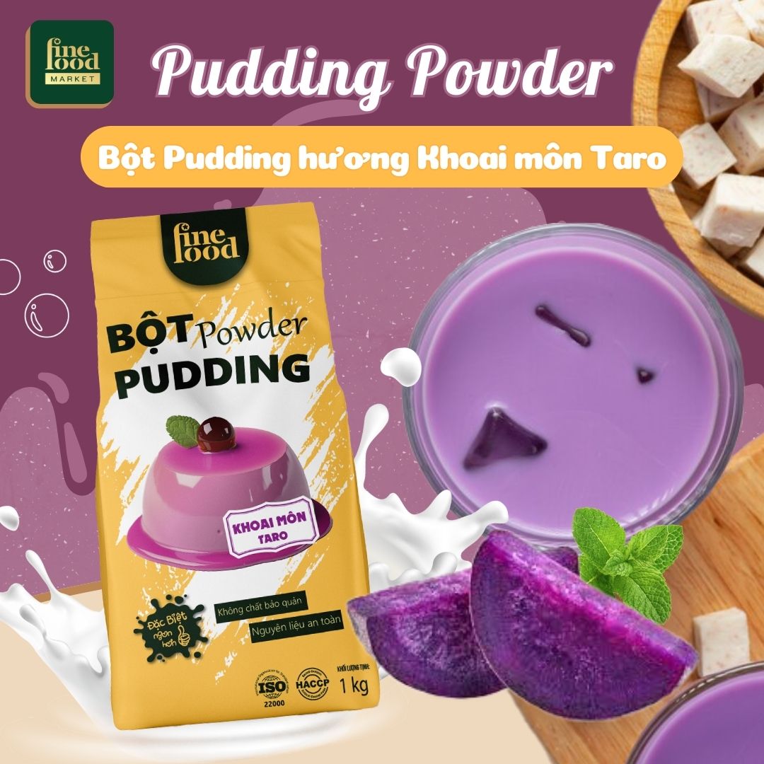 Bột pudding khoai môn Finefood 1kg