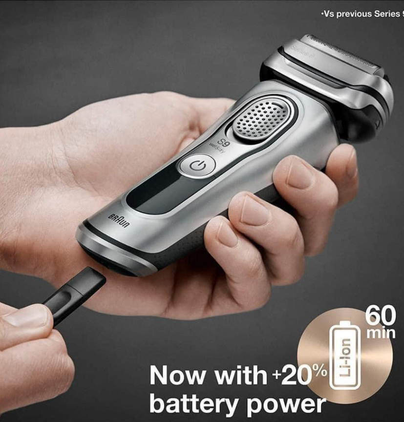 Máy Cạo Râu Nam Braun SERIES 9 9390CC, Braun Shaver, Sạc Nhanh, Vệ Sinh An Toàn Dưới Nước, Model 2023, Nhập Đức
