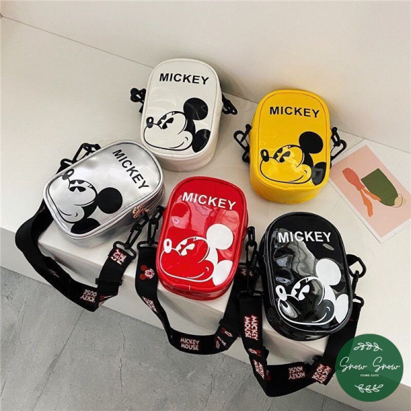 Túi đeo hình Mickey chất PU cực xinh cho bé