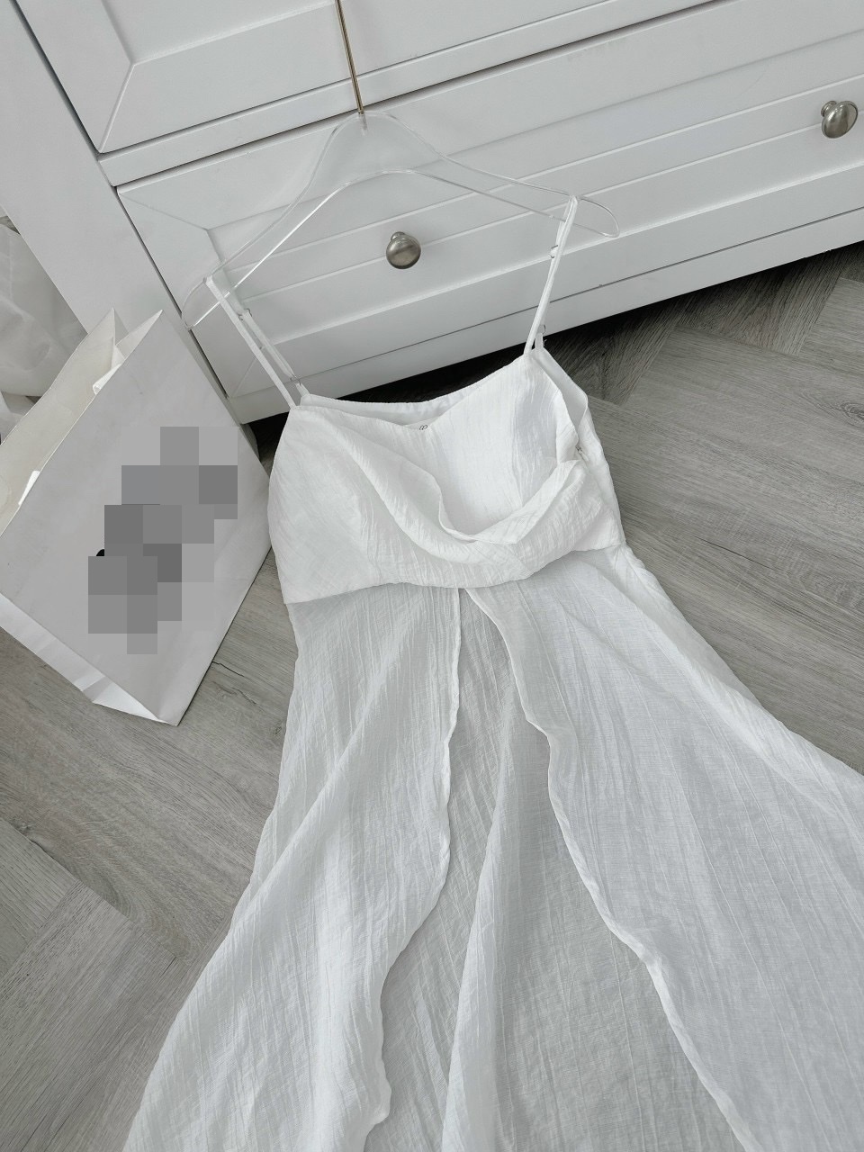 ÁO CROPTOP TÀ DÀI MIDI SUÔNG TRƠN 2 DÂY XẺ TÀ ĐI BIỂN ĐI TIỆC DẠO PHỐ