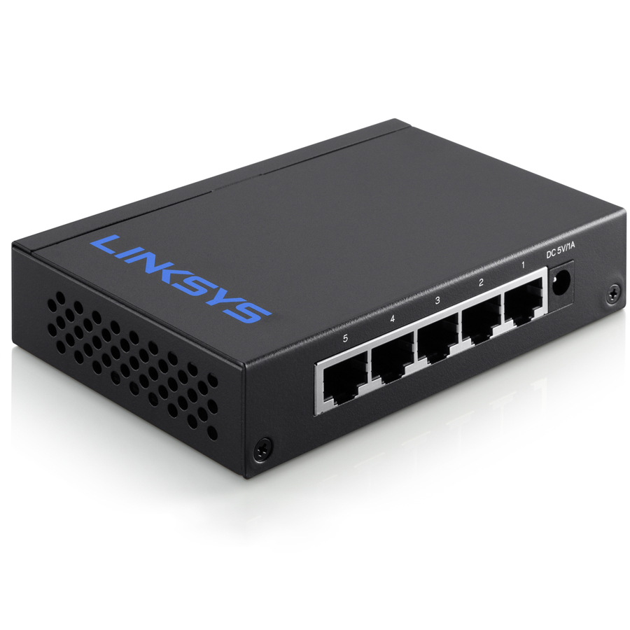 Switch LINKSYS LGS105-AP UNMANAGED 5-PORT BUSINESS GIGABIT - Hàng Chính Hãng