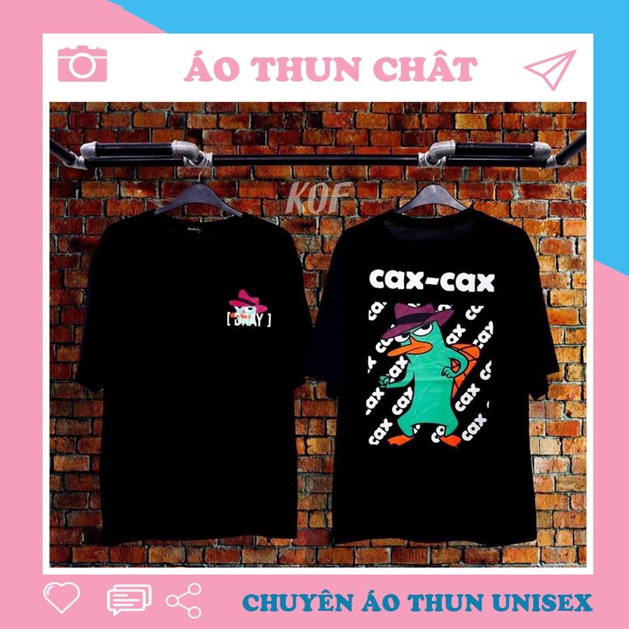 Áo Thun Unisex Tay Lỡ Form Rộng Chú Vịt CaxCax nam nữ Cực HOT