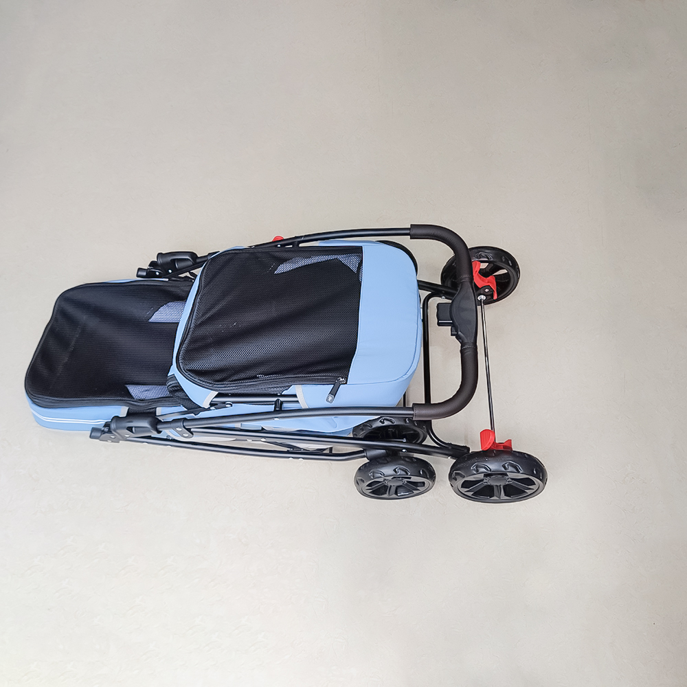 Xe đẩy thú cưng hai tầng nhỏ gọn