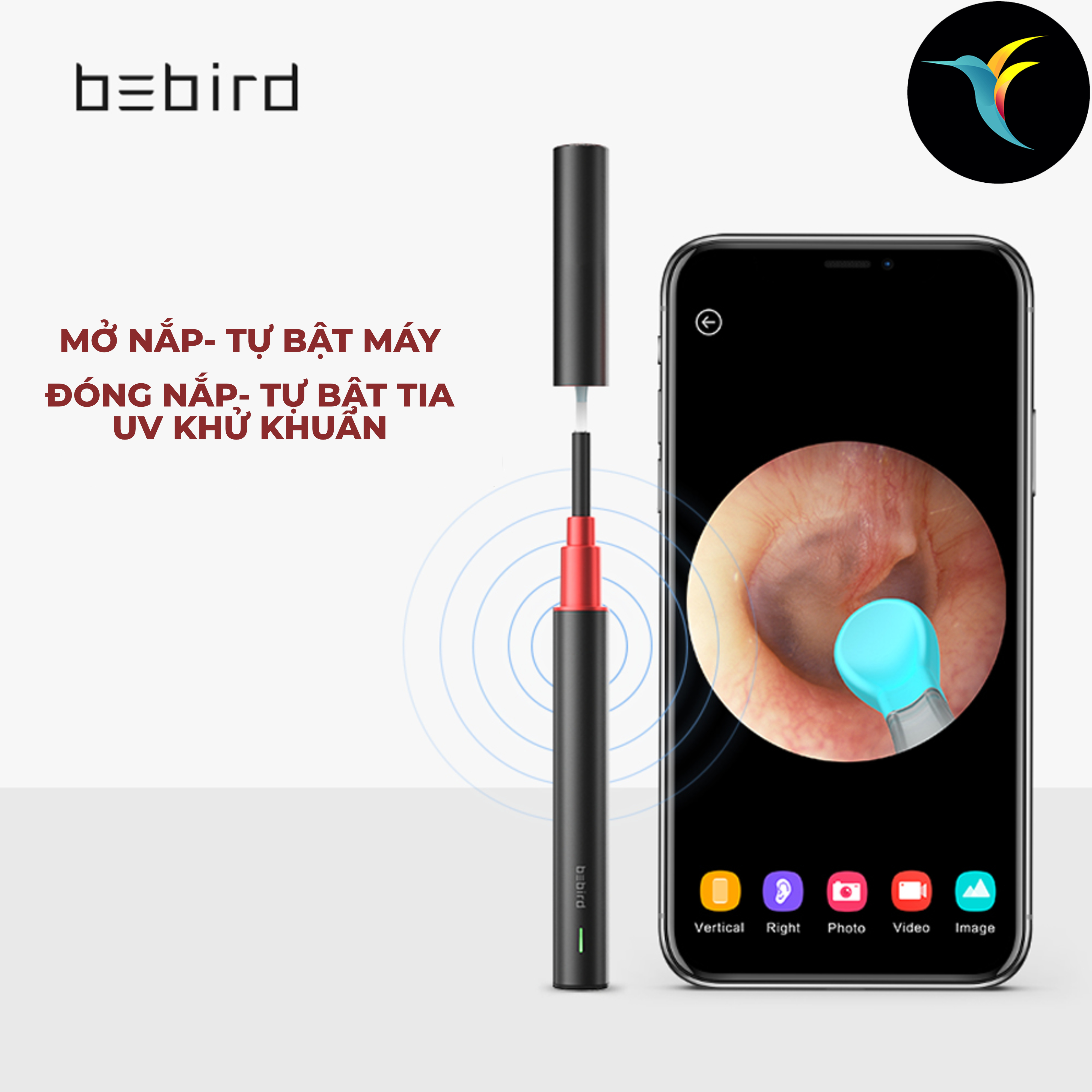 Bộ lấy ráy tai thông minh Xiaomi Bebird B2 Pro, phiên bản trang bị khử trùng tia UV