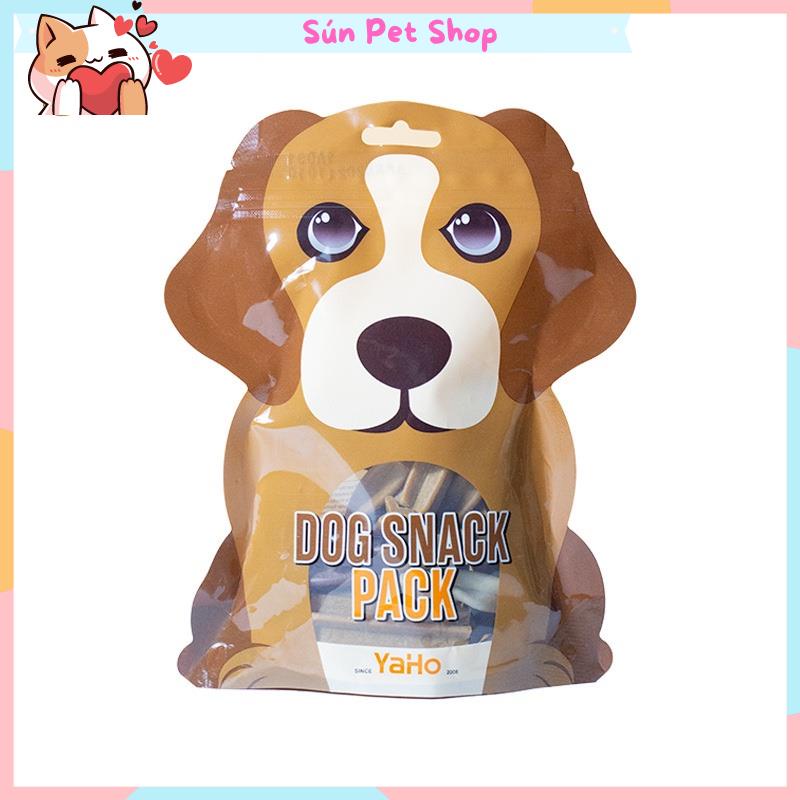Bánh thưởng làm sạch răng, xương gặm thơm miệng cho chó Dog Snack Pack Yaho