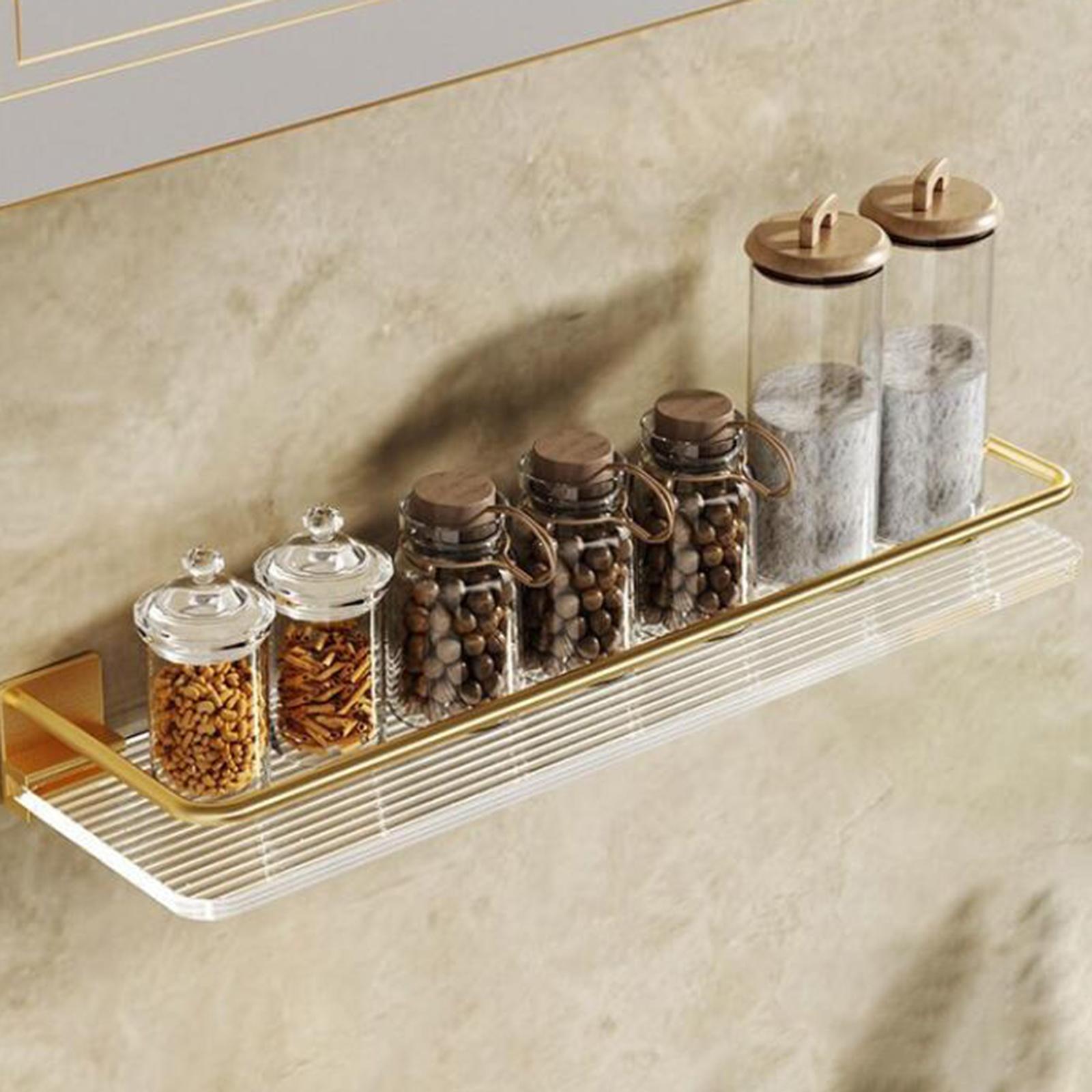 Bathroom Floating Shelf Wall Mounted Wall Mounted Storage Shelf for Bathroom